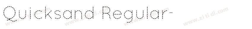 Quicksand Regular字体转换